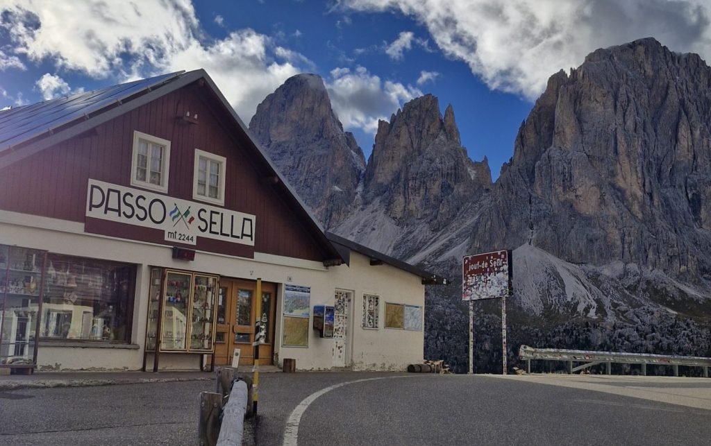 paso sella dolomites road trip